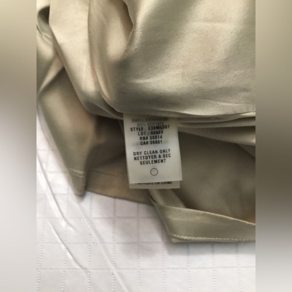 Elie Tahari Cream & Gold Brocade A-Line Skirt - Picture 9 of 14